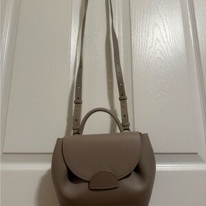 Polène Numéro Un Nano – Textured Leather, Taupe 
· Excellent Condition